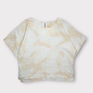 Elie Tahari White and Tan Women's Blouse